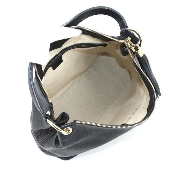 Gucci Soho Interlocking GG Shoulder Bag Black - Picture 6 of 9